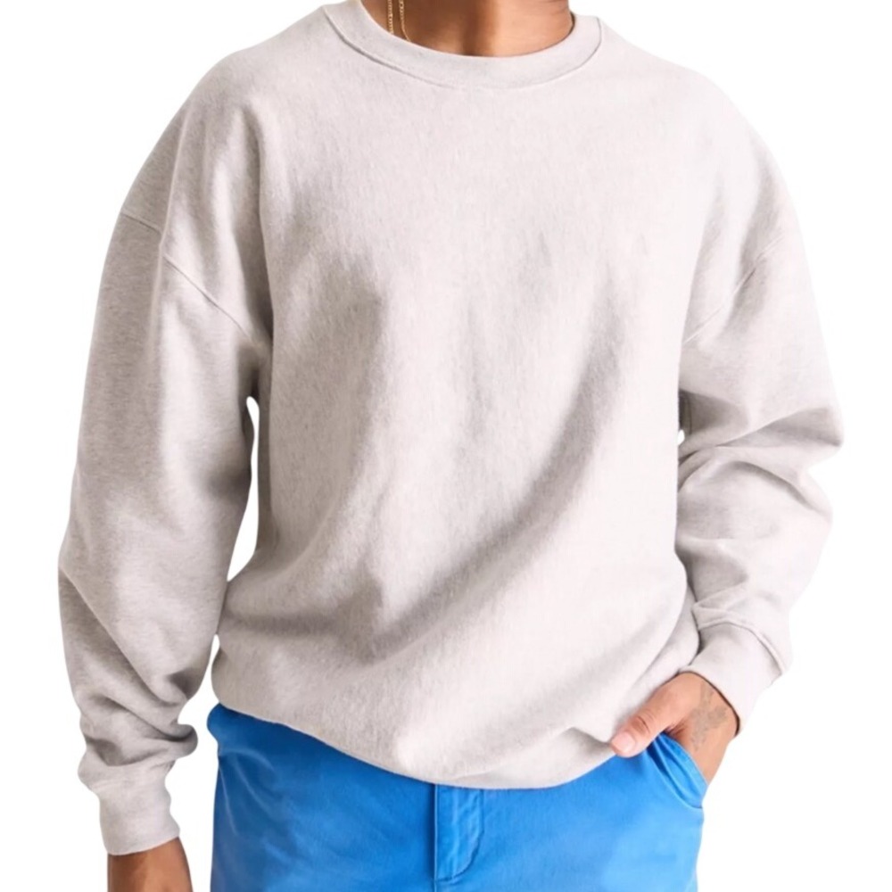 Chubbies Mens‎ 6th Period Comfort Crewneck Sweatshirt Gray Large 590243-044 NWT